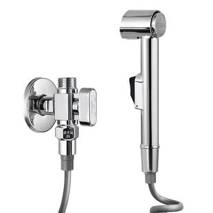 潜水艇三通角阀马桶伴侣一进二出带喷枪分水器一分二双出水铜球阀