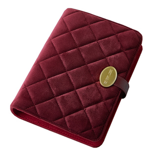 丝绒黄金首饰收纳册高档精致首饰包盒便携旅行项链耳环手镯手饰品