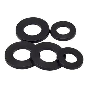 黑色8.8级平垫片GB97平垫圈金属加大加厚螺丝圆形介子M2M3M4-M45