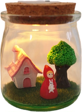 创意梦幻精灵童话屋微景观许愿瓶送男女生朋友闺蜜治愈系生日礼物