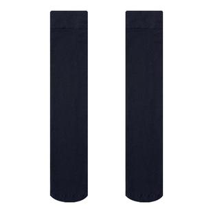 purpleguys黑色过膝袜子女天鹅绒jk防滑高筒袜日系长筒过膝大腿袜