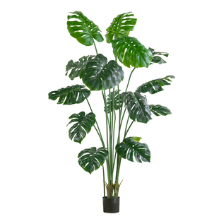 北欧风仿真植物仿生绿植盆栽龟背竹假树室内客厅落地沙发装饰摆件