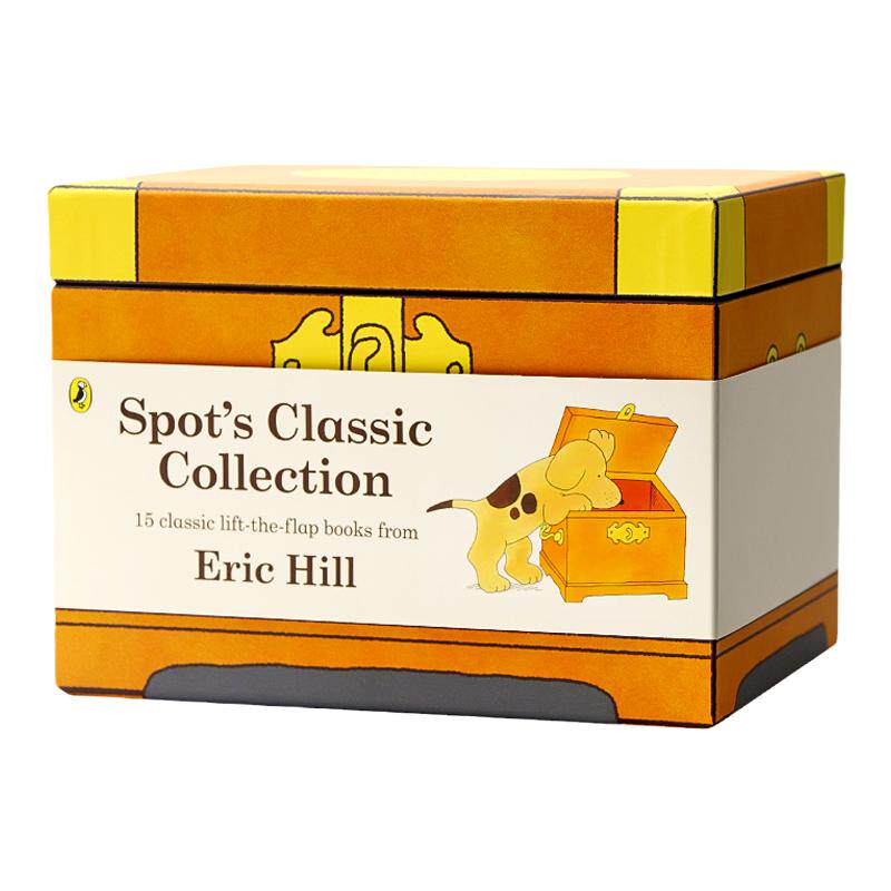 where is spot 绘本小玻15册翻翻书收藏版 英文原版绘本 Spot's Classic Collection 15 小玻在哪里英语版启蒙读物 精装 Eric Hill