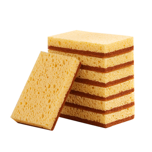 家适杰洗碗海绵百洁布家居清洁厨房用品锅刷碗洗碗神器木浆海绵擦