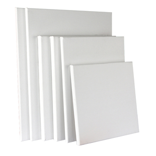 纯棉亚麻油画框带画布丙烯画布带框油画布框空白油画板大尺寸定制