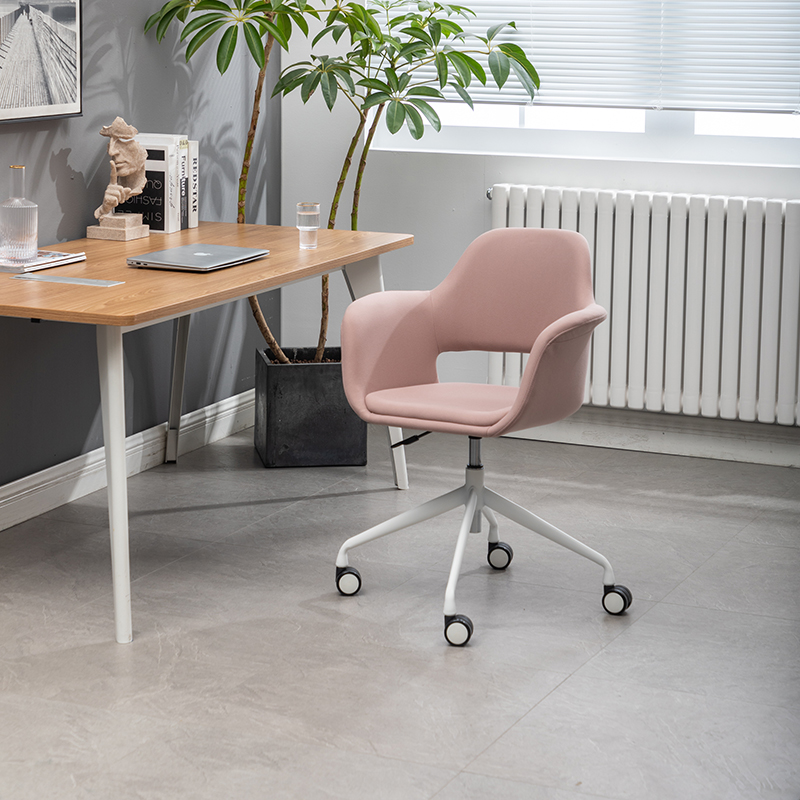 北欧办公书房靠背舒适升降椅轻奢懒人家用宿舍电脑书桌滑轮扶手椅
