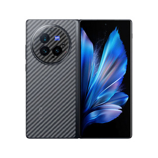 艾思度适用vivoxfold3Pro手机后膜新品折叠屏XFold3镜头保护膜半透明V2303A碳纤维背贴V2337A磨砂抗指纹防刮