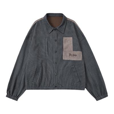 TTWIS潮牌复古宽松廓形情侣夹克