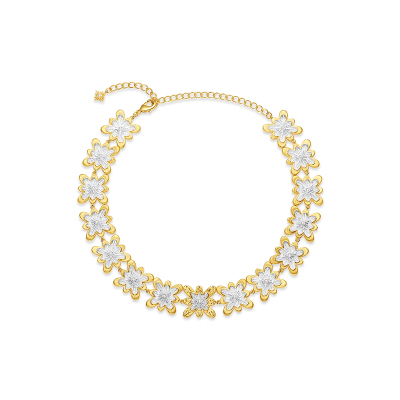 【新品上市】OOAK界格雕金烟花雨系列满圈日落烟花雕金项圈轻奢