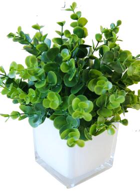 绿色植物仿真花假花塑料花摆件