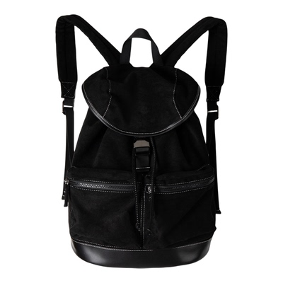 韩版小众大容量上学通勤双肩包女秋冬新款麂皮绒材质多口袋背包女