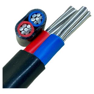 国标铝芯电线家用2芯护套线6/10/16平方铝线室外架空地埋线电缆线