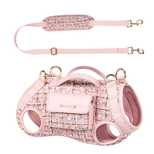 touchdog它它小香风狗狗横背包外出包猫包宠物便携斜挎轻便单肩包