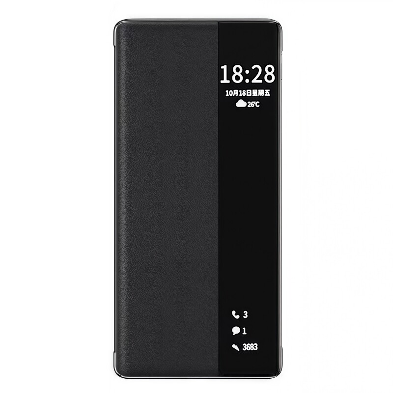 适用于华为Mate70pro手机壳新款mate60pro素皮翻盖保护套60pro+智能休眠视窗全包防摔男女皮套mate60pro超薄
