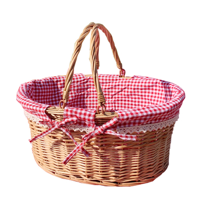 柳编野餐篮子田园摄影水果礼品