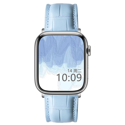 iwatch新款莫兰迪真皮表带