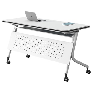 折叠会议桌可移动拼接长条桌子带轮子多功能活动折叠培训办公桌椅