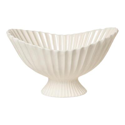 丹麦Ferm LIVING  Fountain 陶瓷花盆创意摆件客厅高脚水果盘