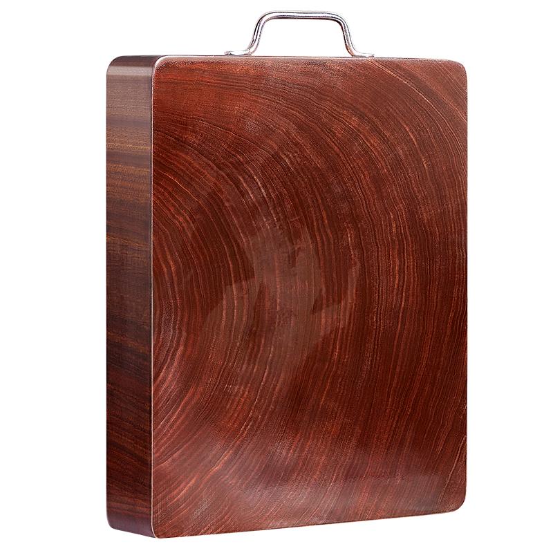 正宗黑铁木砧板方形横切菜板实木抗菌防霉家用案板商用刀占板加厚