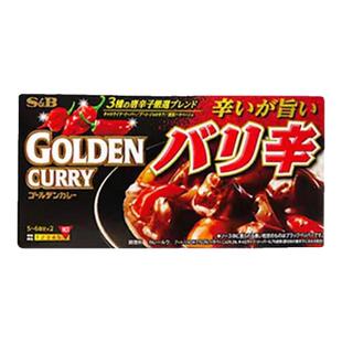 进口SB日本原装爱思必特辣咖喱块198g辣味日式调味料金牌咖喱砖