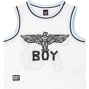 BOY童装 夏季儿童无袖T恤舒适潮流网眼透气球衣背心外穿男女童