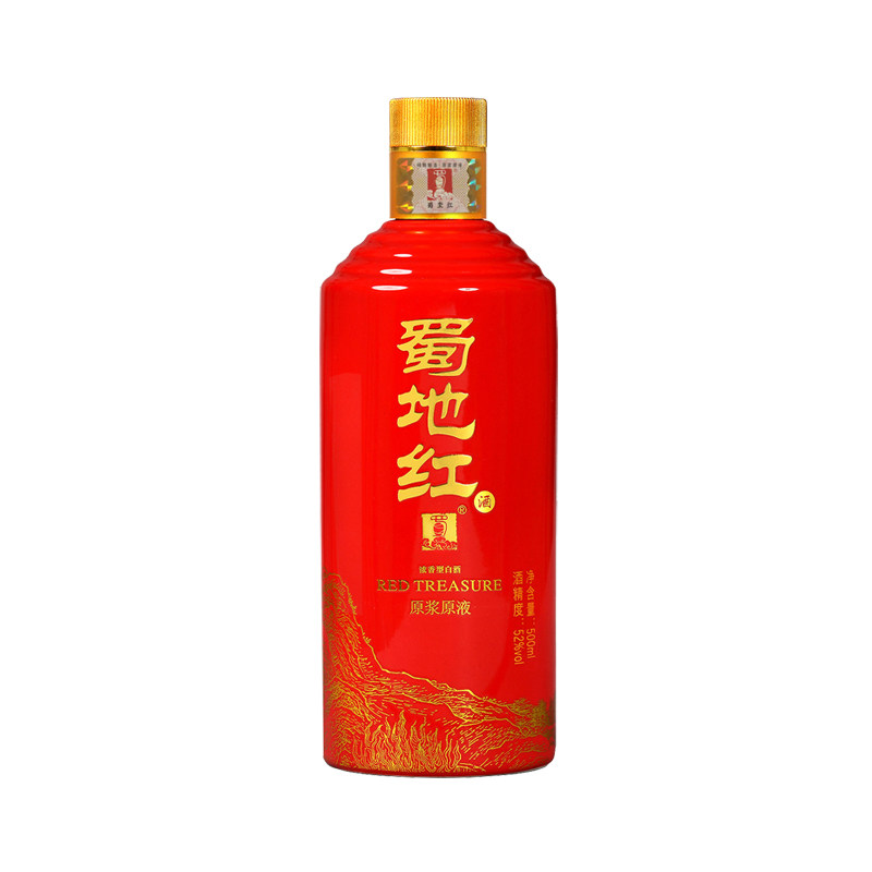 蜀地红500ml原浆原液52浓香白酒