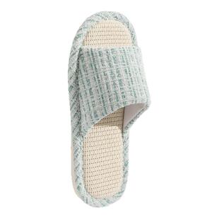亚麻拖鞋女款四季家居室内静音防滑透气吸汗居家待客棉麻地板拖鞋