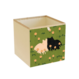 小清新方格布艺收纳箱卡莱克格子柜抽屉整理盒家用折叠收纳筐定制