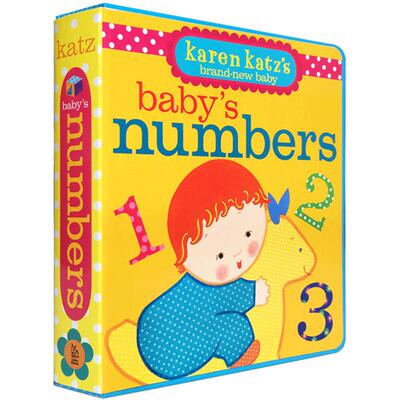 Karen Katz卡伦卡茨纸板翻翻英文书 Baby's Numbers认知启蒙