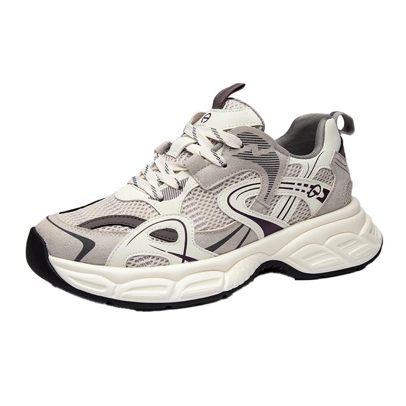 澳伦2025新款老爹鞋男跑步运动鞋时尚百搭网面透气韩版男鞋休闲