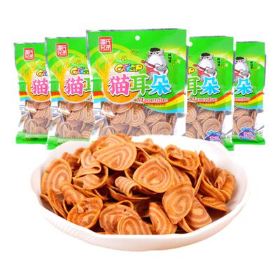 潘氏兄弟猫耳朵蜗牛酥膨化小吃