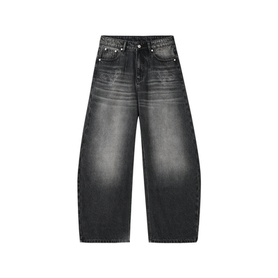 MEDM花藤激光烧花休闲弯刀牛仔裤