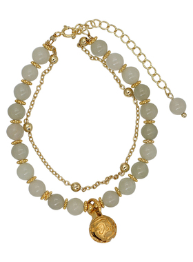 小z优品和田玉小众设计手链铃铛