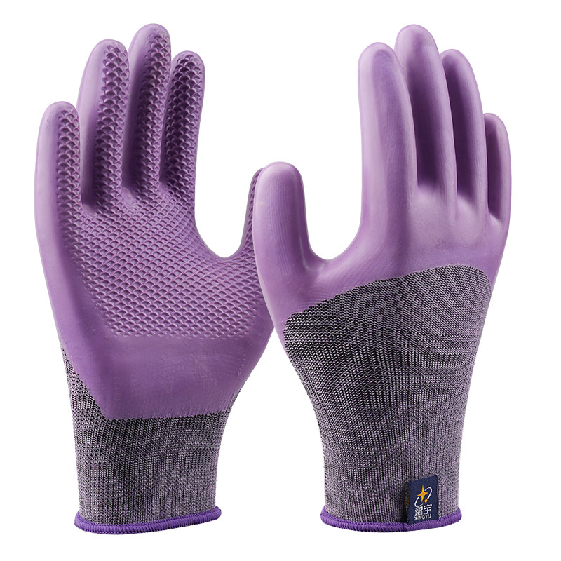 园艺手套乳胶防刺防水防扎干活女士小码劳保耐磨工作赶海种花修剪