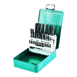 世达高速钢丝锥板牙套装40件套攻丝套丝钻头手动开丝器扳手50451