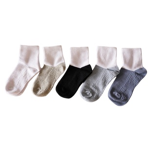 儿童学生袜子100%纯棉白色短袜春夏薄款男女童防臭青少年运动袜