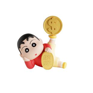 蜡笔小新赚大钱招财摆件客厅电视柜台面装饰品房间布置改造小物件