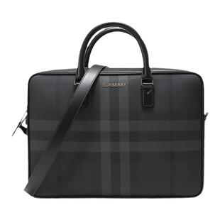 BURBERRY博柏利 男士格纹手提单肩斜挎包公文包电脑包 80653381