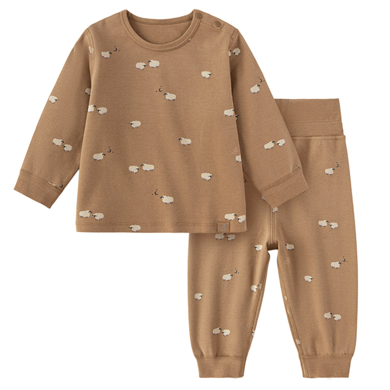 babylove【纺软织柔】宝宝内衣套装春秋季婴儿纯棉家居服洋洋得意