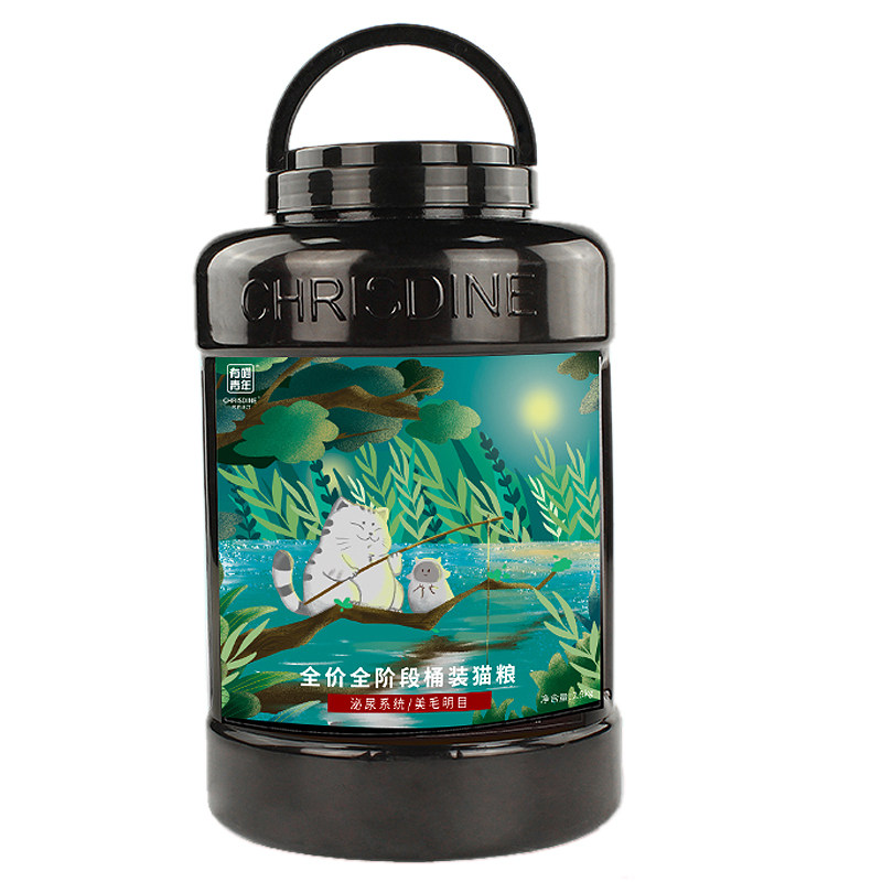 可莉丝汀美毛去毛球天然猫粮5斤