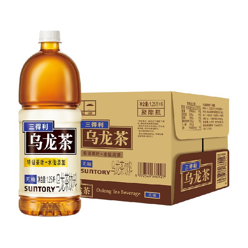 SUNTORY/三得利乌龙茶（无糖） 茶饮料整箱1250ml*6瓶清爽解腻