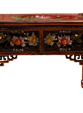 珐琅彩古典家具三件套沙发桌椅家居摆件轻奢金属工艺小礼品