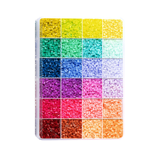 拼豆豆手工diy材料包全套立体贴纸小熨斗工具专用儿童益智玩具拼图积木套装盒铲子豆子补充装包2025新款图纸