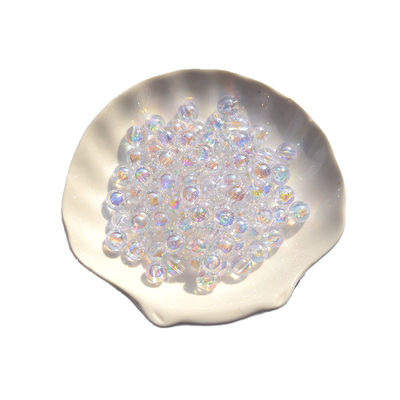 亚克力透明幻彩电镀圆珠子串手链