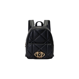 【新年礼物】Love Moschino女士徽标装饰绗缝双肩背包