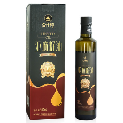 神池一级亚麻籽油亚麻酸营养健康