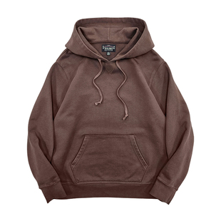 西里布全棉宽松美式复古580克高品质重磅连帽短款卫衣男休闲非rrl