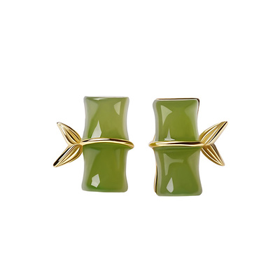 宫里上新天然和田玉耳钉