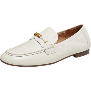 TATA他她女鞋2026春季新款时尚单鞋羊皮休闲鞋平底乐福鞋7QCB8AA6