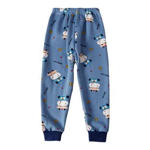 儿童保暖裤加厚加绒男童绒裤女童秋裤单条宝宝打底衬裤线裤秋冬季